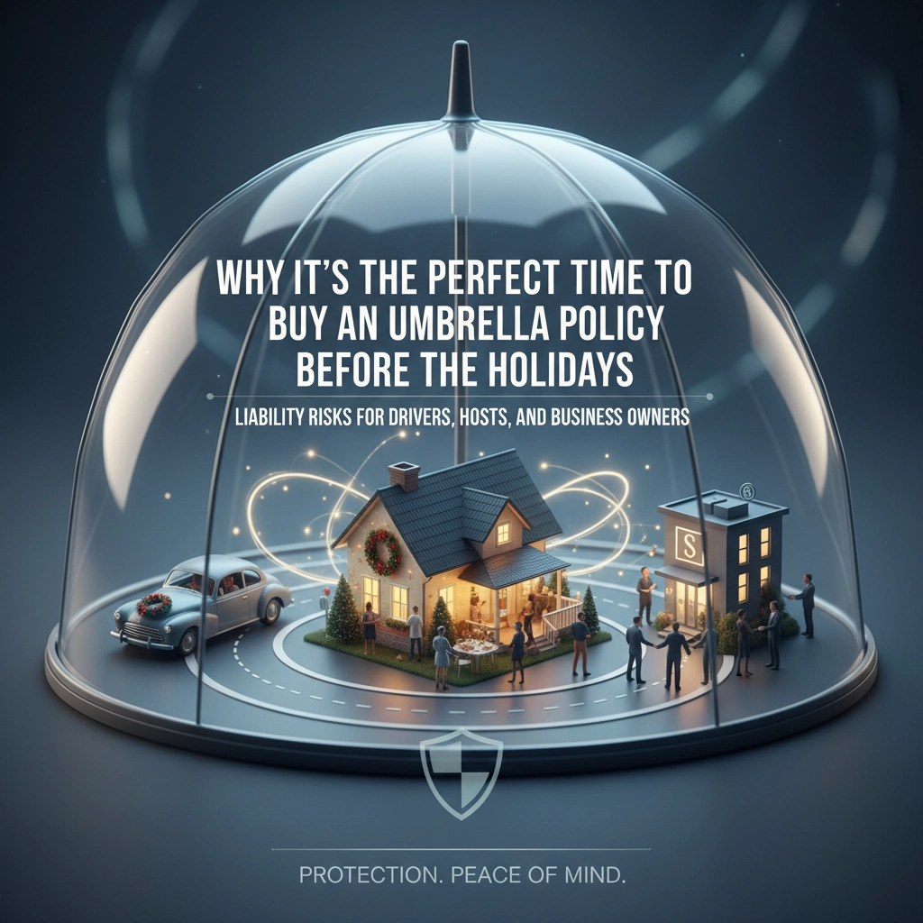 Image for Why It’s the Perfect Time to Buy an Umbrella Policy Before the Holidays (Liability Risks for Drivers, Hosts, and Business Owners)