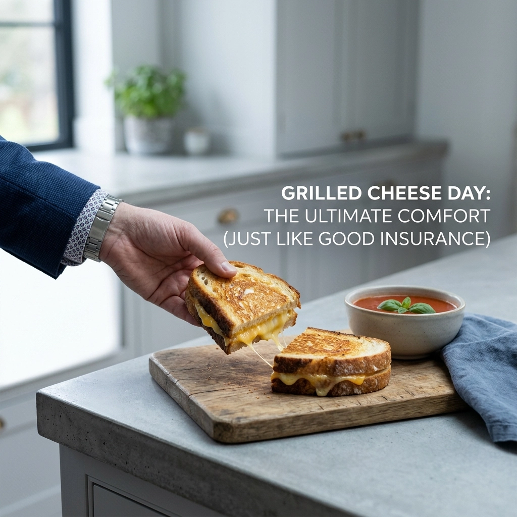 Image for Grilled Cheese Day: The Ultimate Comfort (Just Like Good Insurance)