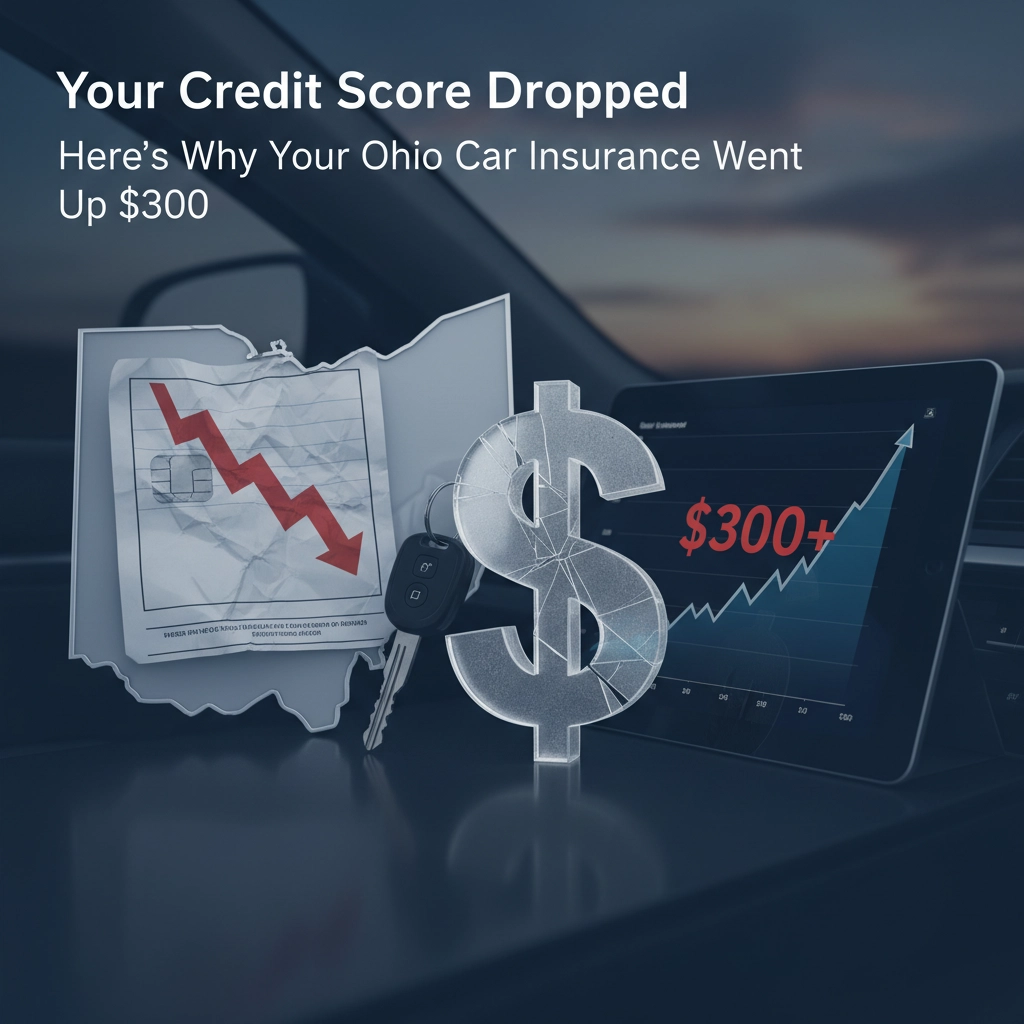 Image for Your Credit Score Dropped: Here’s Why Your Ohio Car Insurance Went Up $300